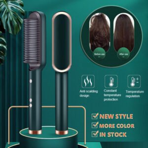 2 In 1 Hair Straightener Electric Hair Brush
